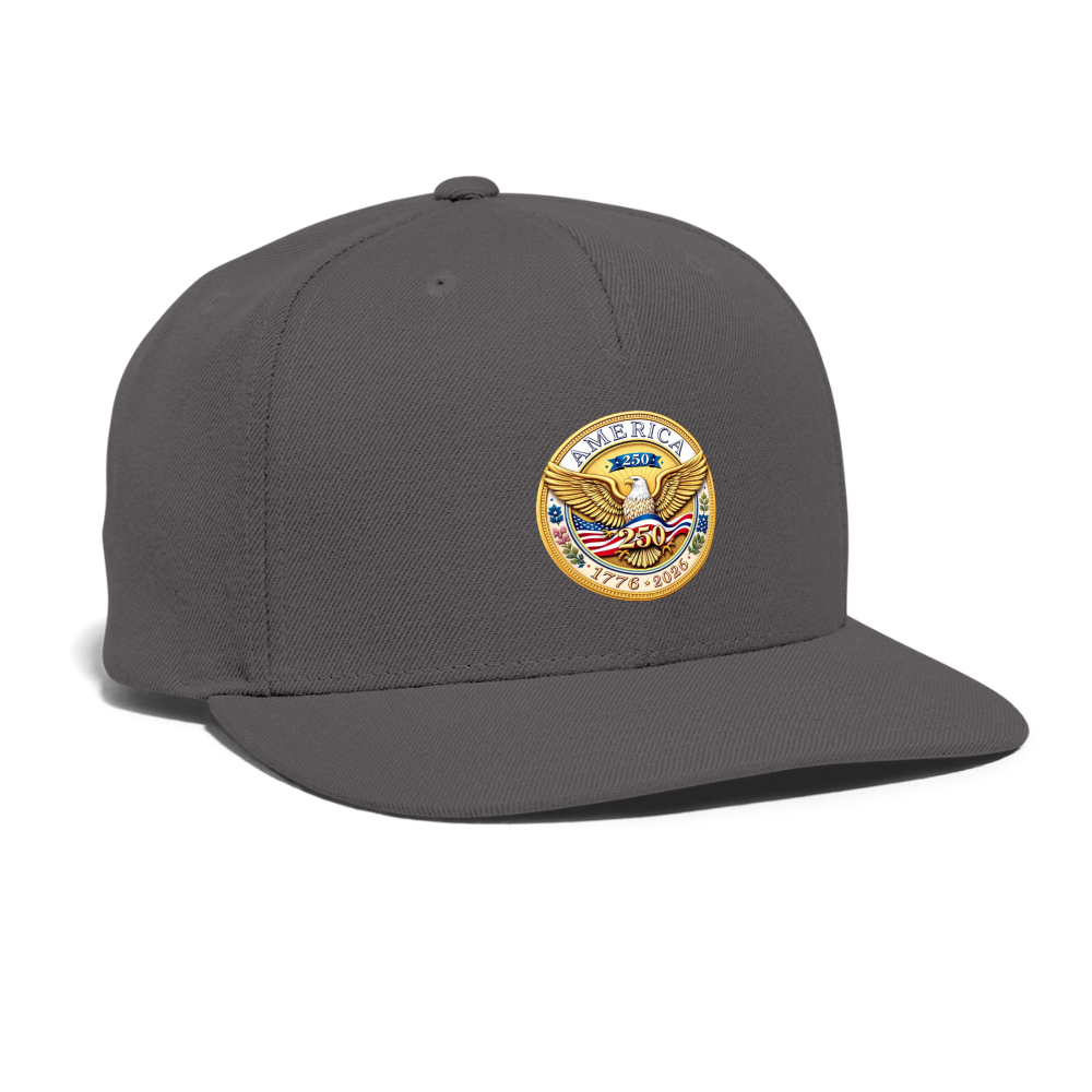 AMERICA 250 ORIGINAL Snapback Baseball Cap - dark grey