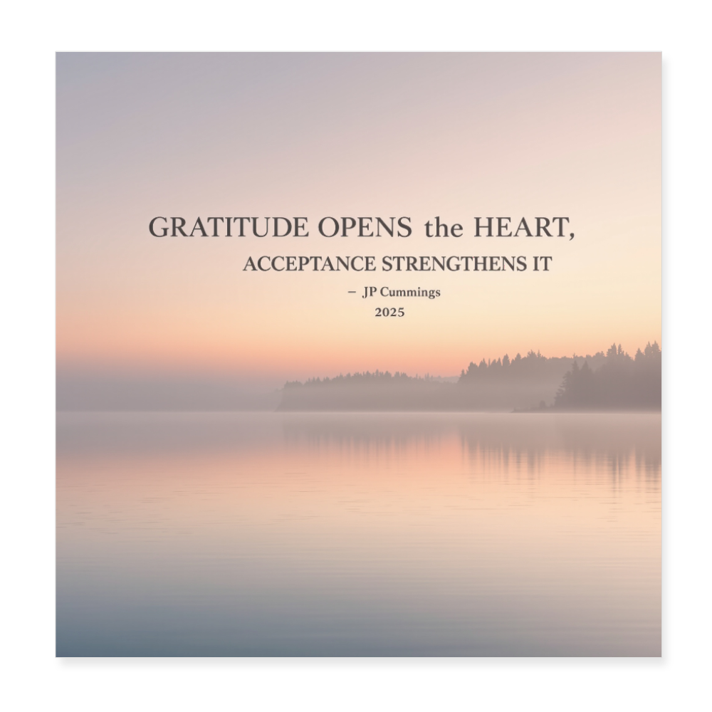 GRATITUDE ACCEPTANCE - white