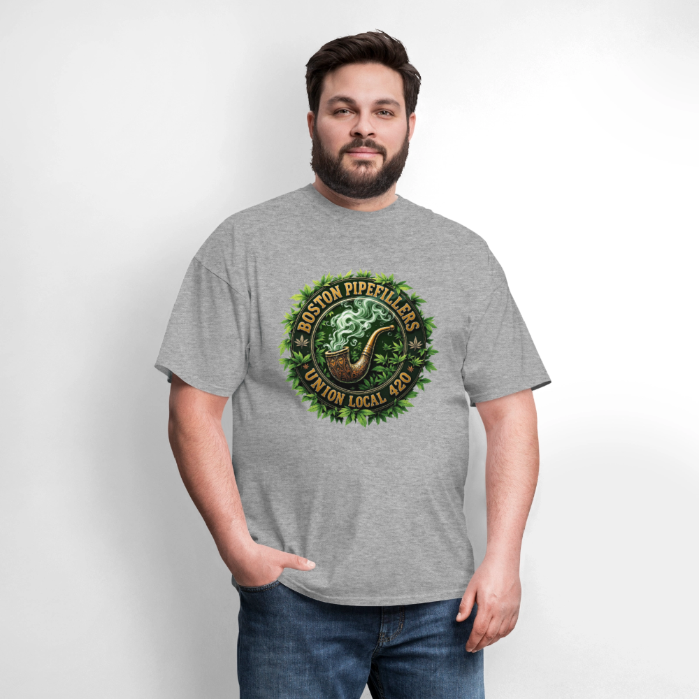 BOSTON PIPEFILLERS LOCAL 420 Men's T-Shirt - heather gray