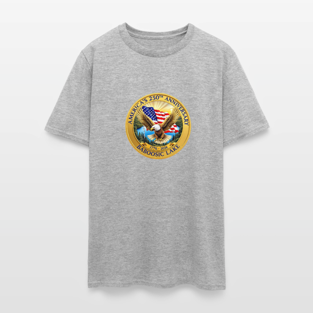 AMERICA 250 AMHERST Men's T-Shirt | GILDAN 5000 - heather gray