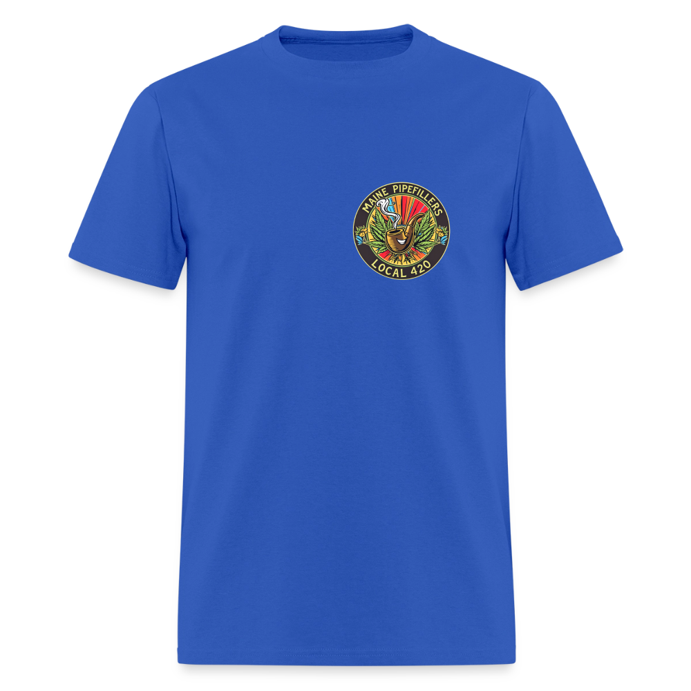 MAINE PIPEFILLERS LOCAL 420 Men's T-Shirt - royal blue