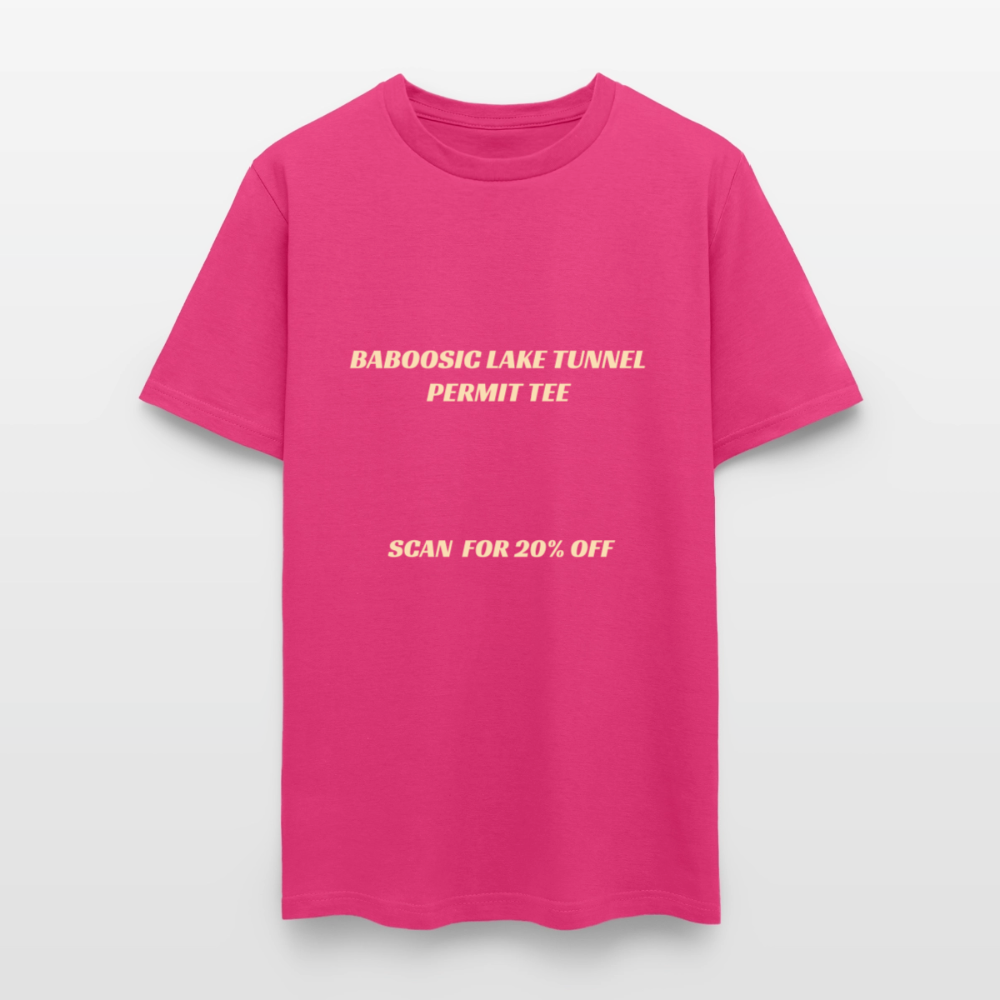 BABOOSIC LAKE TUNNEL PERMIT TEE Unisex Classic T-Shirt Unisex Classic T-Shirt - fuchsia