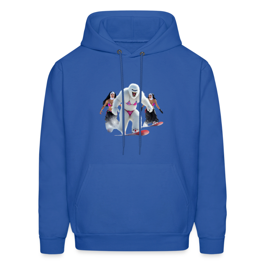 Bikini Abominable & Nuns Snowboarders Men's Hoodie - royal blue