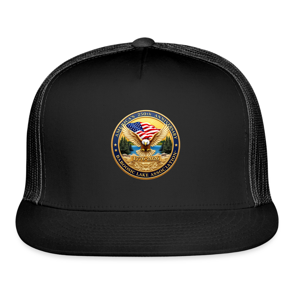 America's 250th Anniversary BLA Trucker Hat - black/black
