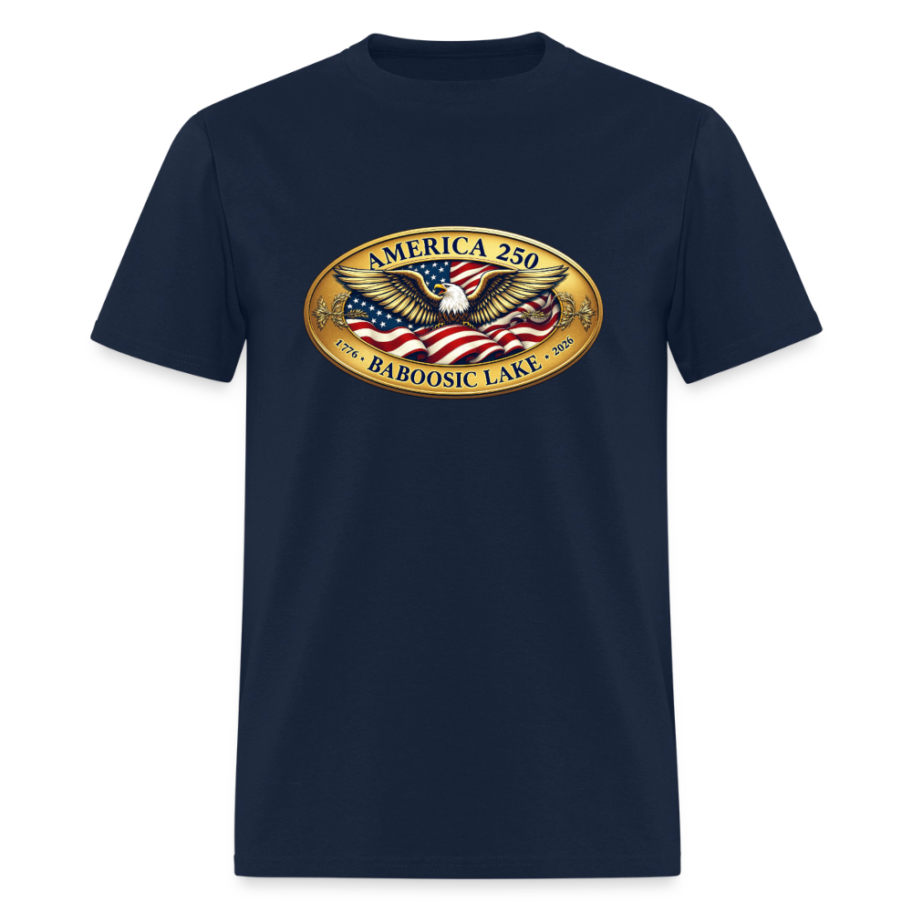 BABOOSIC LAKE AMERICA 250 Men's T-Shirt - navy