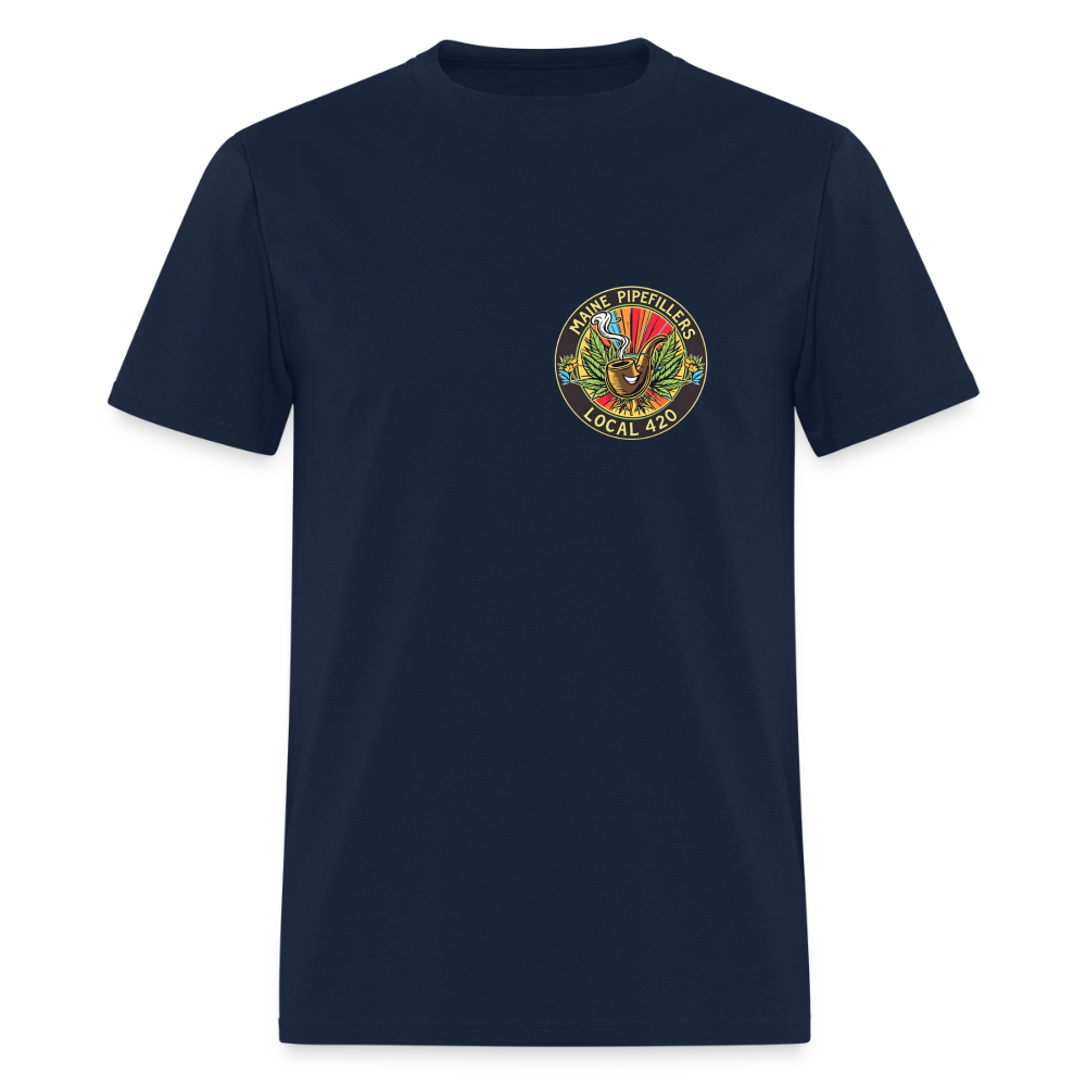 MAINE PIPEFILLERS LOCAL 420 Men's T-Shirt - navy
