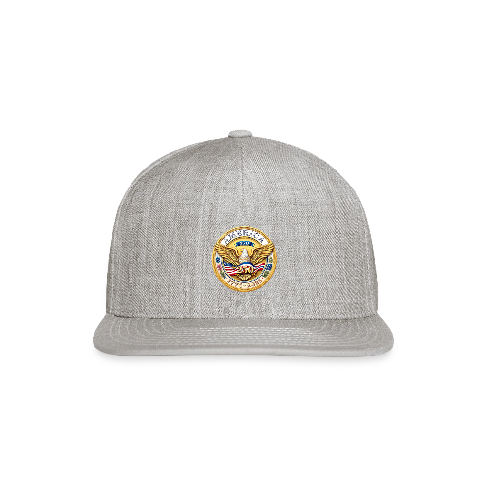 AMERICA 250 ORIGINAL Snapback Baseball Cap - heather gray