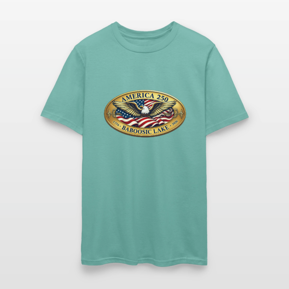 BABOOSIC LAKE AMERICA 250 Men's T-Shirt - aquatic