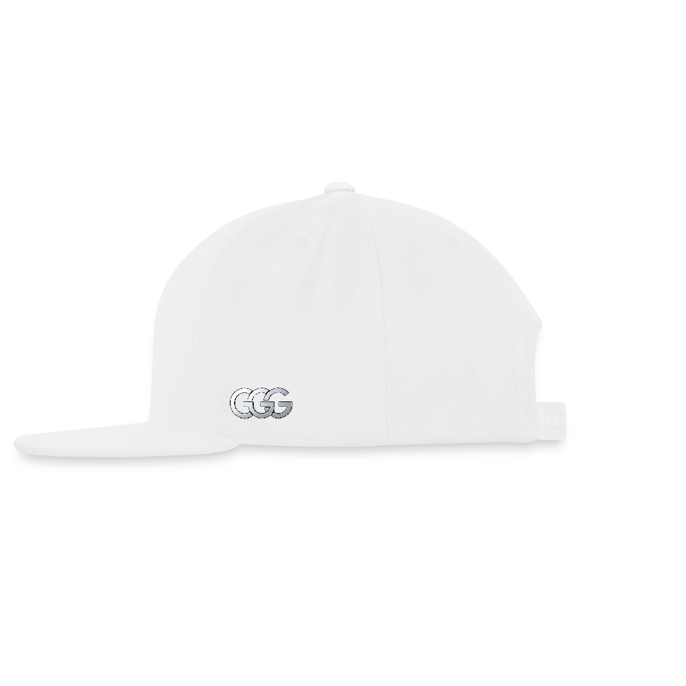 GGG TM LOGO 3 Snapback Baseball Cap - white
