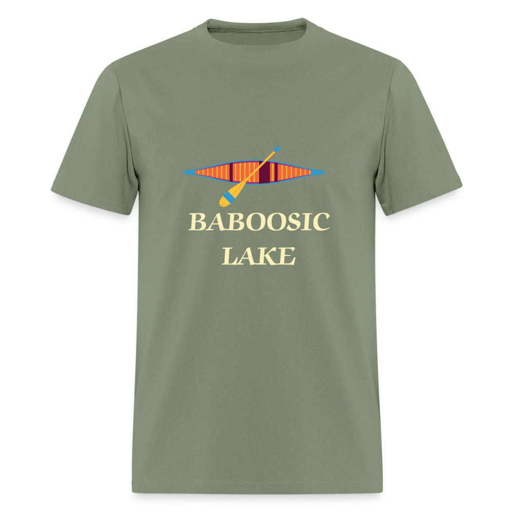 BABOOSIC LAKE Relaxed Design Classic T-Shirt - military green