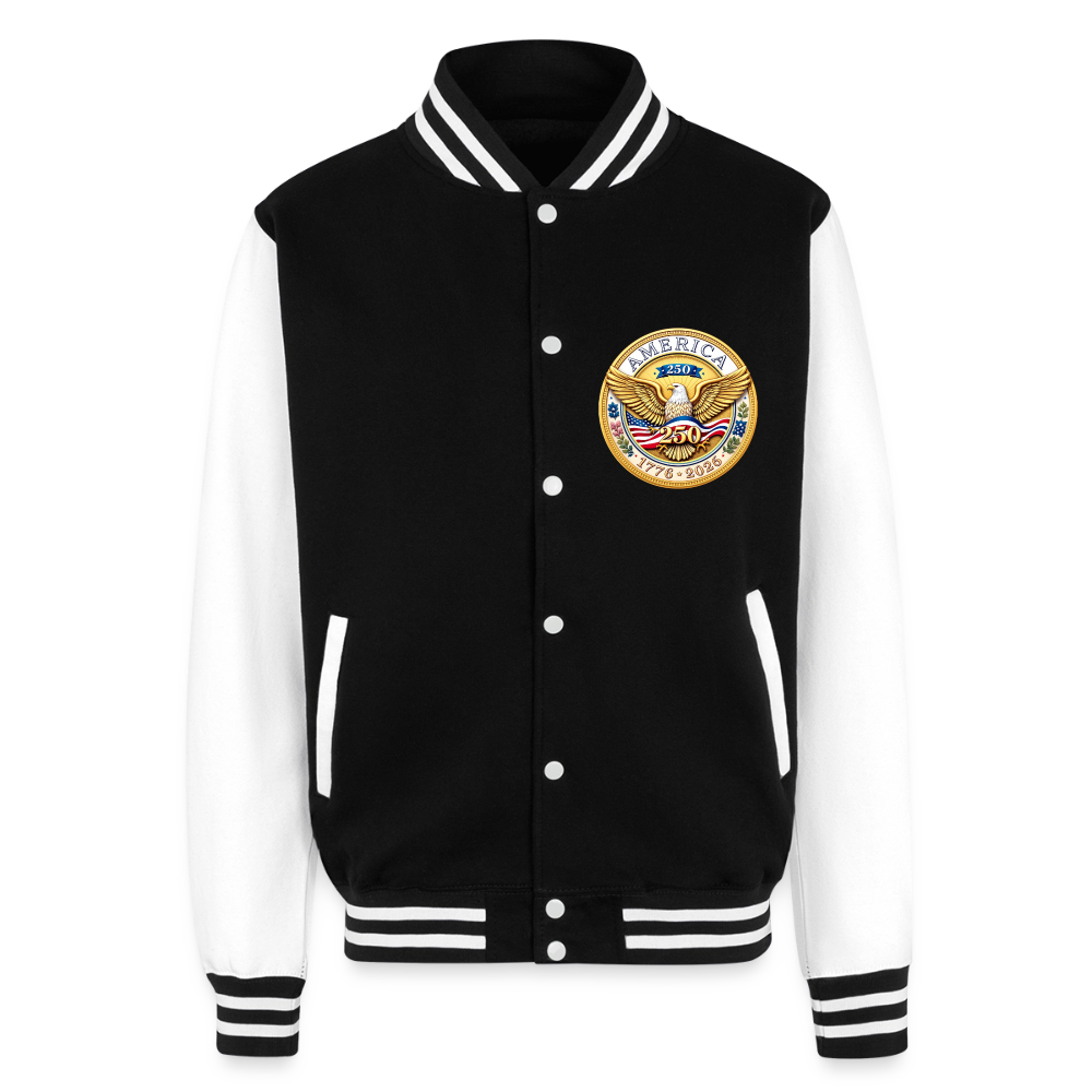 AMERICA 250 Unisex College Sweat Jacket - black/white