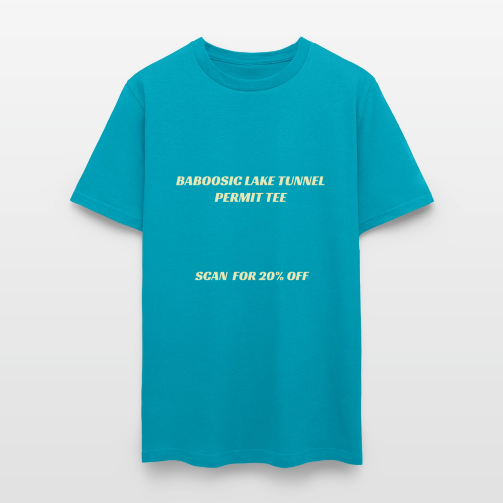 BABOOSIC LAKE TUNNEL PERMIT TEE Unisex Classic T-Shirt Unisex Classic T-Shirt - turquoise