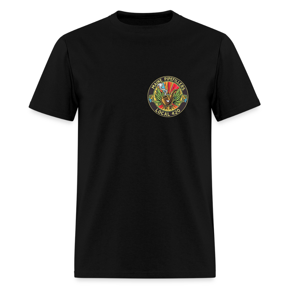 MAINE PIPEFILLERS LOCAL 420 Men's T-Shirt - black
