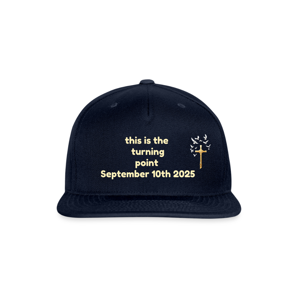 This is the Turning Point Snapback Baseball Cap - navy