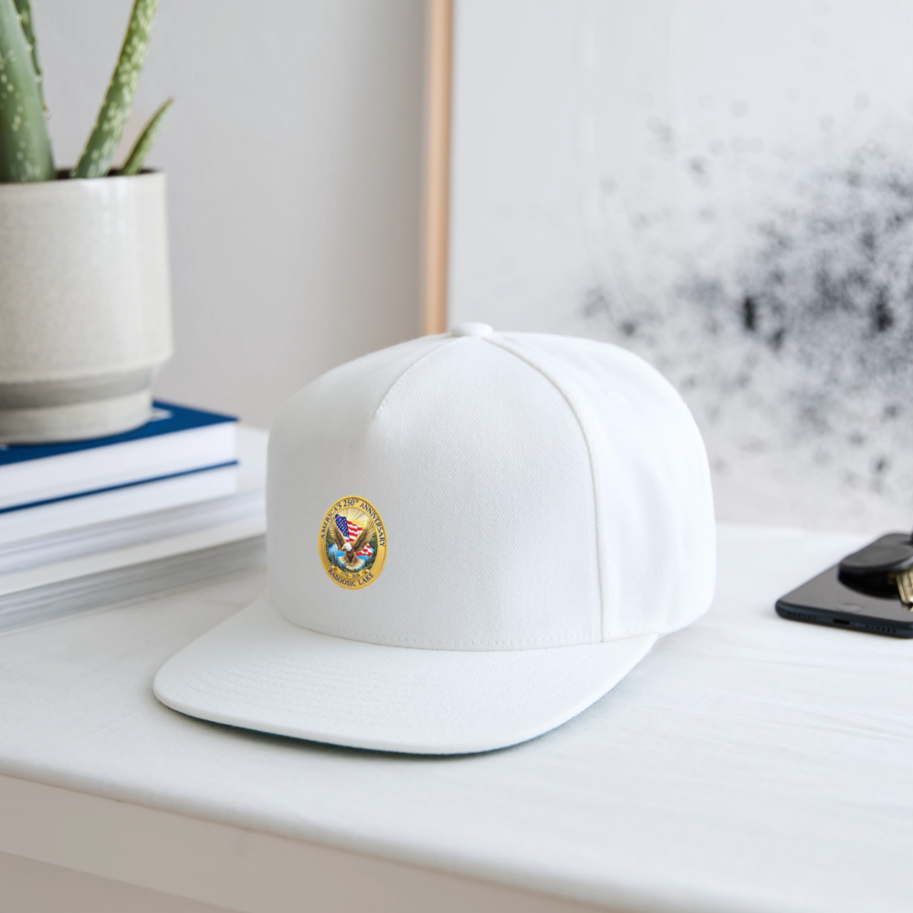 AMERICA 250 AMHERST Snapback Baseball Cap - white