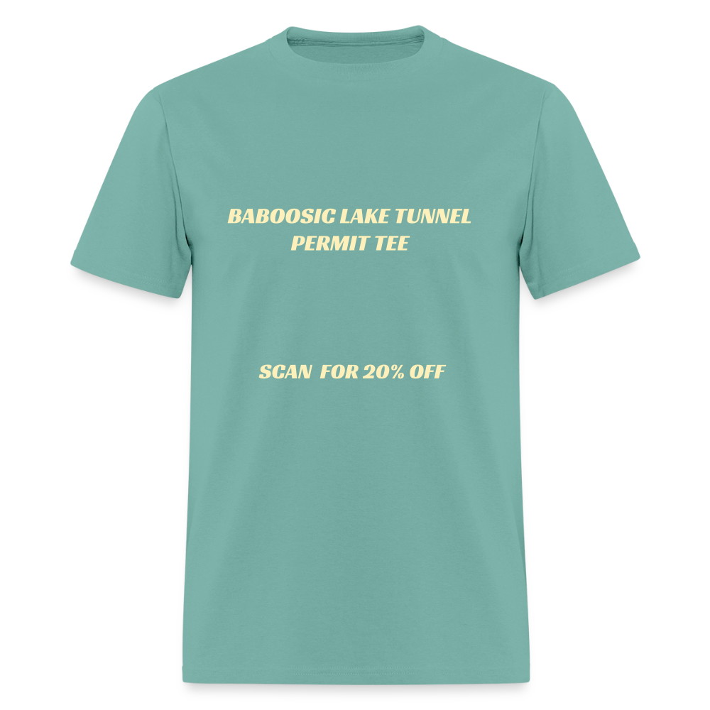 BABOOSIC LAKE TUNNEL PERMIT TEE Unisex Classic T-Shirt Unisex Classic T-Shirt - aquatic
