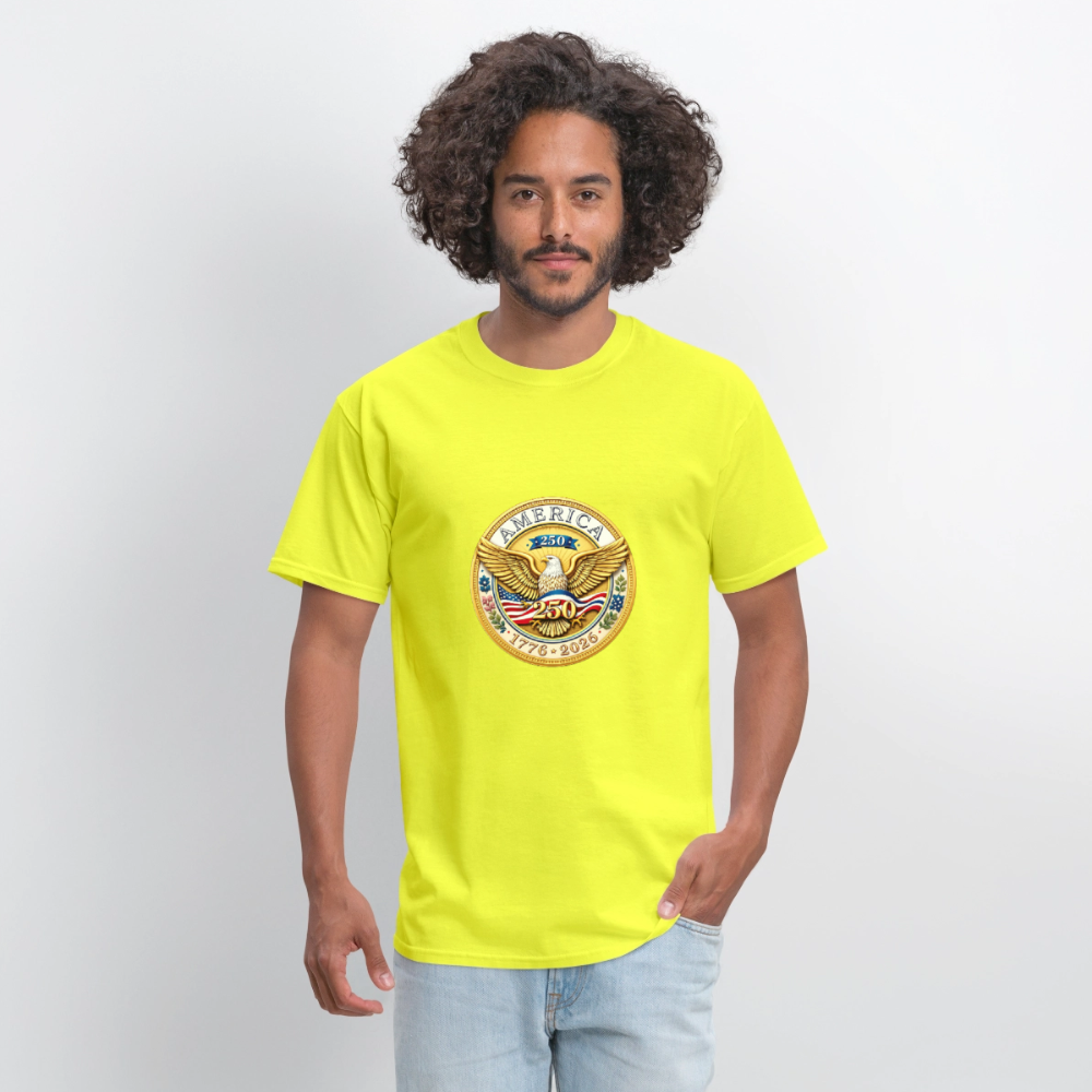AMERICA 250 Men's T-Shirt - safety green