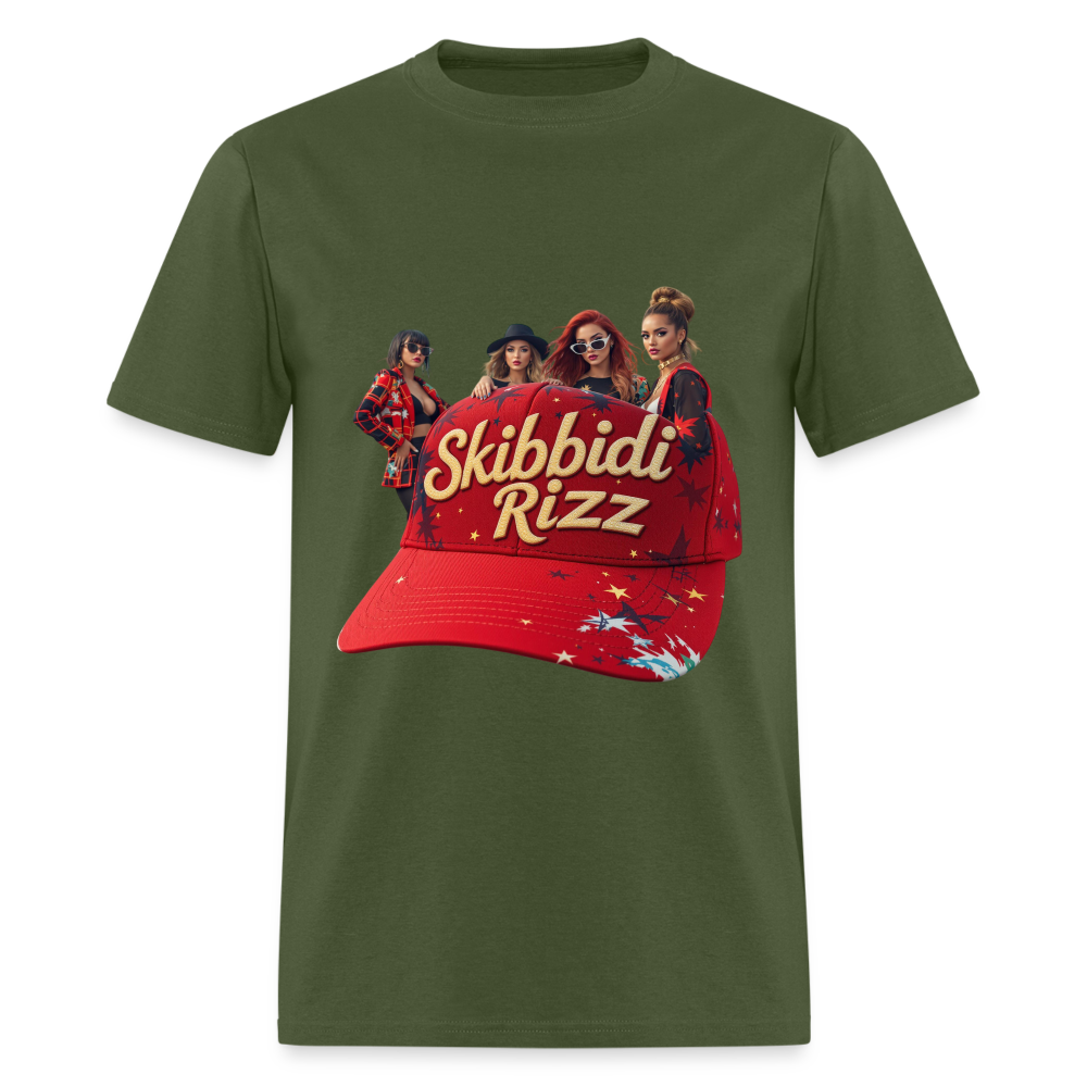 Skibbidi Rizz Authentic Unisex Classic T-Shirt - military green