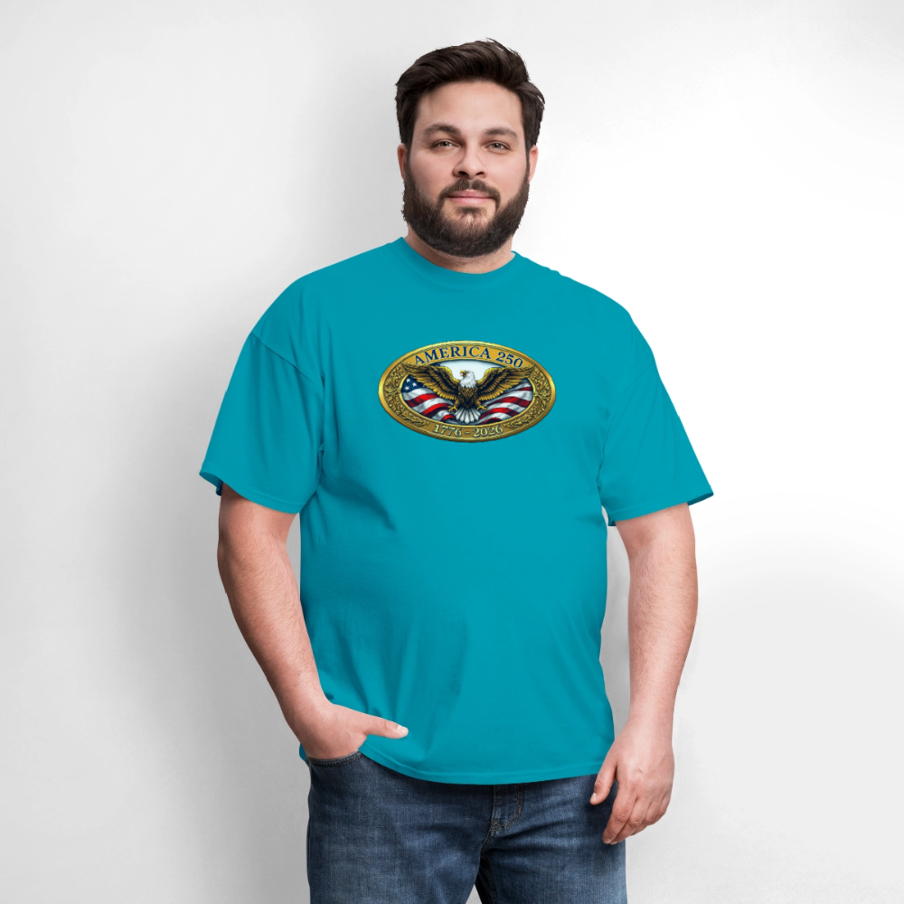 AMERICA 250 Men's T-Shirt - turquoise