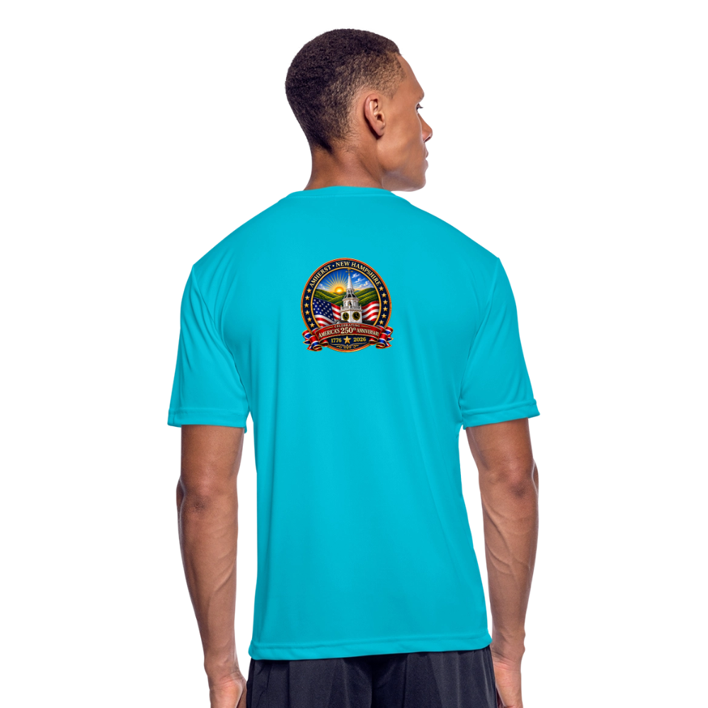Men’s Moisture Wicking Performance T-Shirt - turquoise