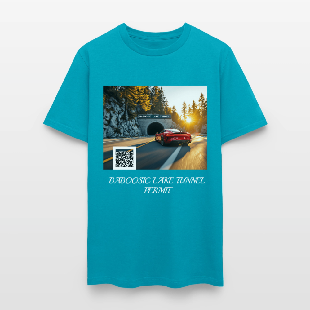 BABOOSIC LAKE TUNNEL PERMIT TEE - turquoise