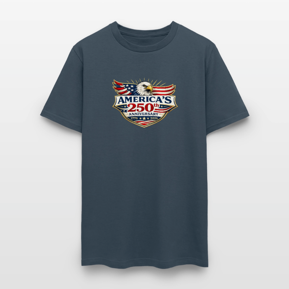 AMERICA 250th ANNIVERSARY Eagle Men's T-Shirt -  blue dusk