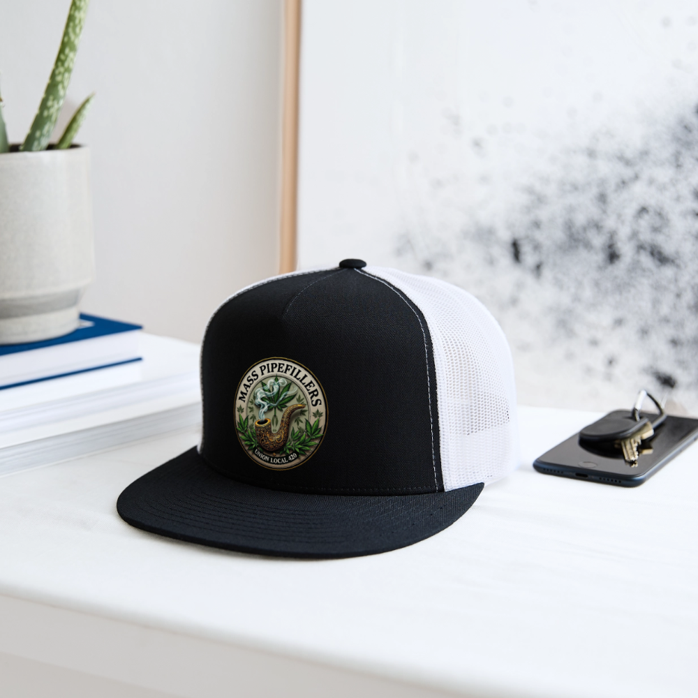 MASS PIPEFILLERS UNION LOCAL 420 Trucker Hat - black/white