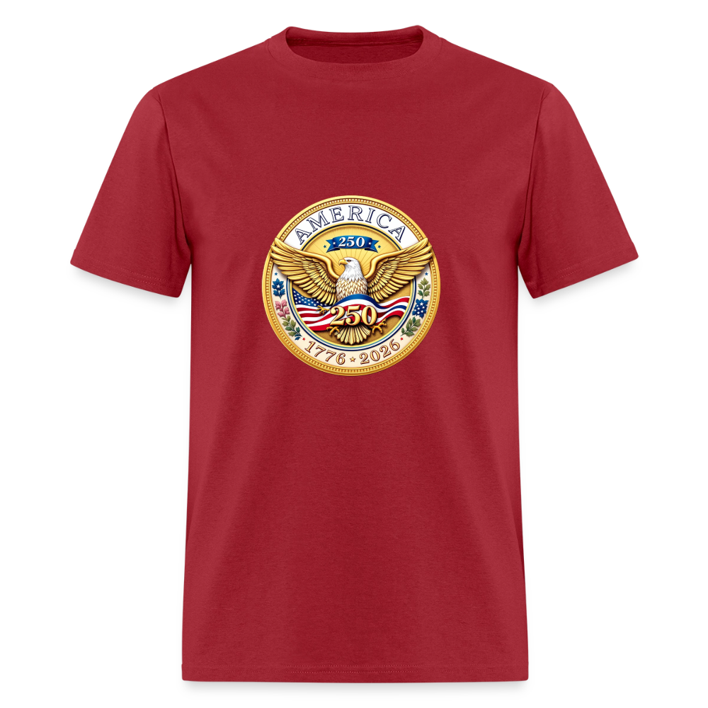 AMERICA 250 Men's T-Shirt - dark red