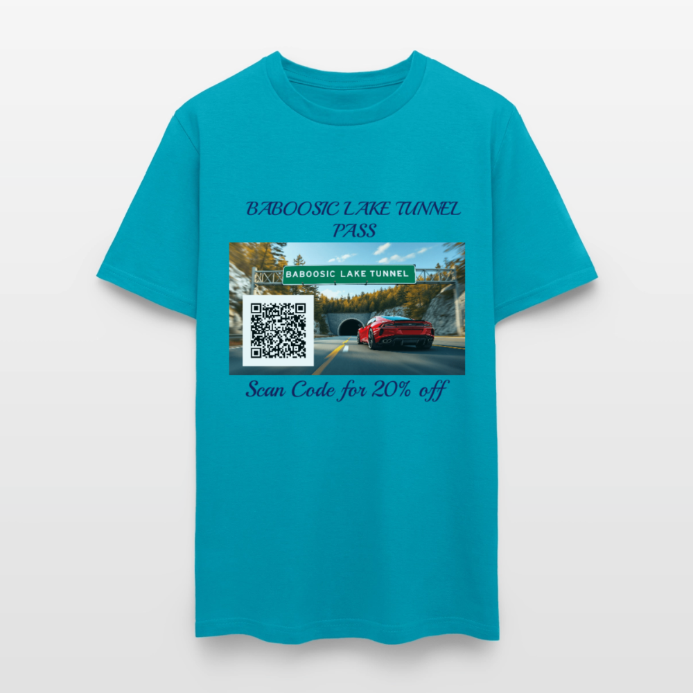 BABOOSIC LAKE TUNNEL PASS TEE - turquoise