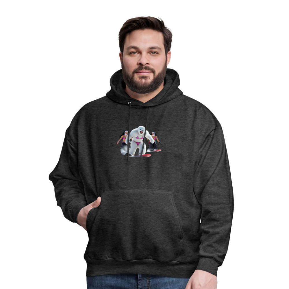 Bikini Abominable & Nuns Snowboarders Men's Hoodie - charcoal grey