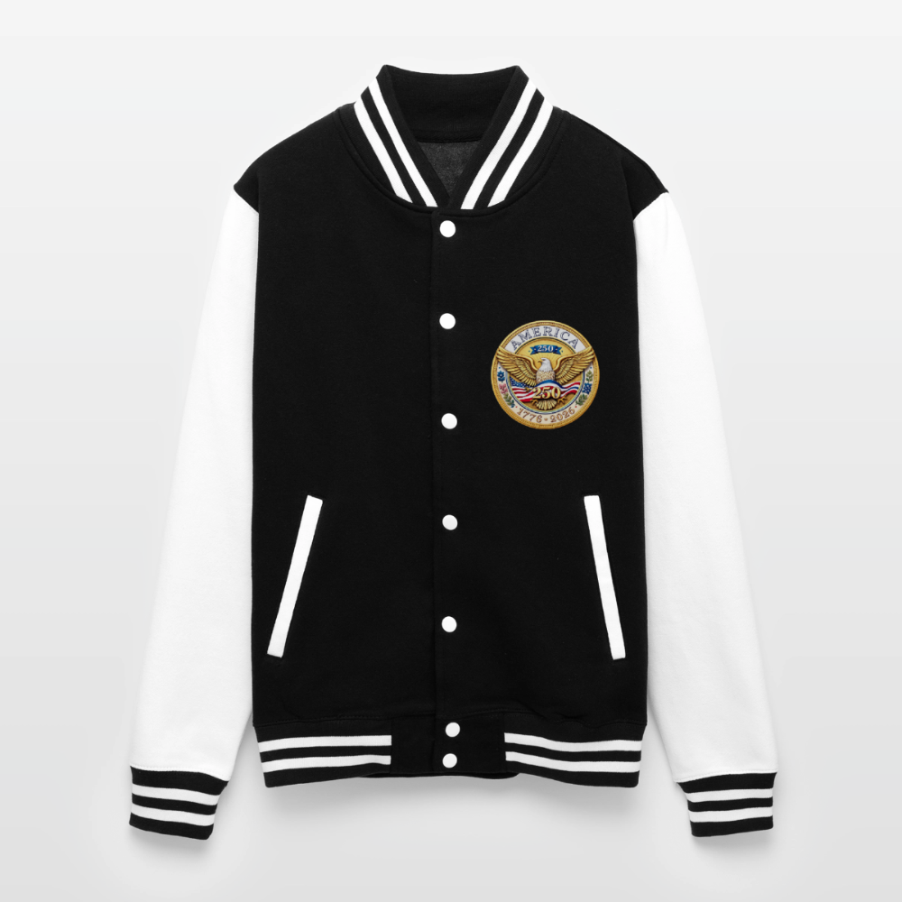 AMERICA 250 Unisex College Sweat Jacket - black/white