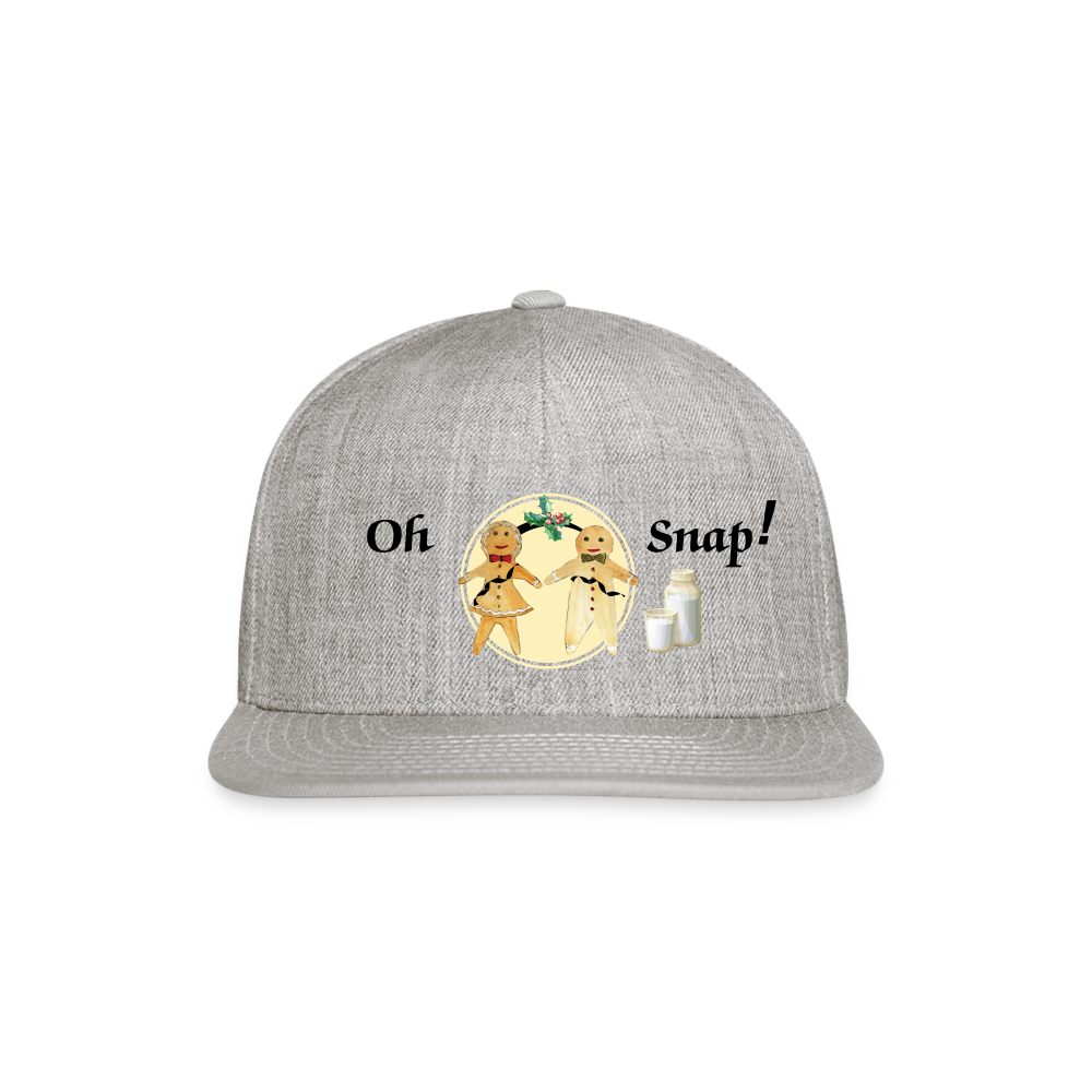 SIE CAPS OH SNAP Original Snapback Baseball Cap - heather gray