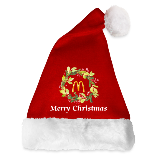 McD's Santa Hat - red/white
