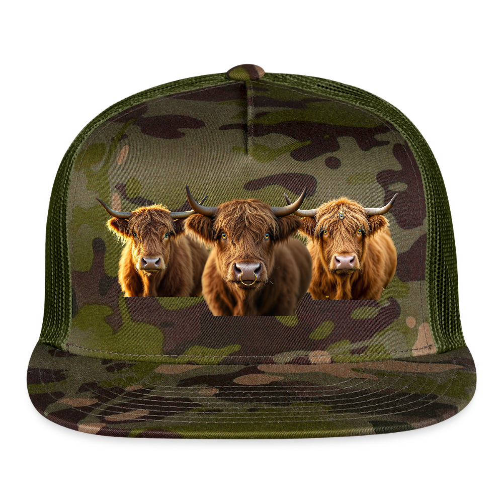 ANNA HIGHLAND CAMO Trucker Hat - MultiCam\green
