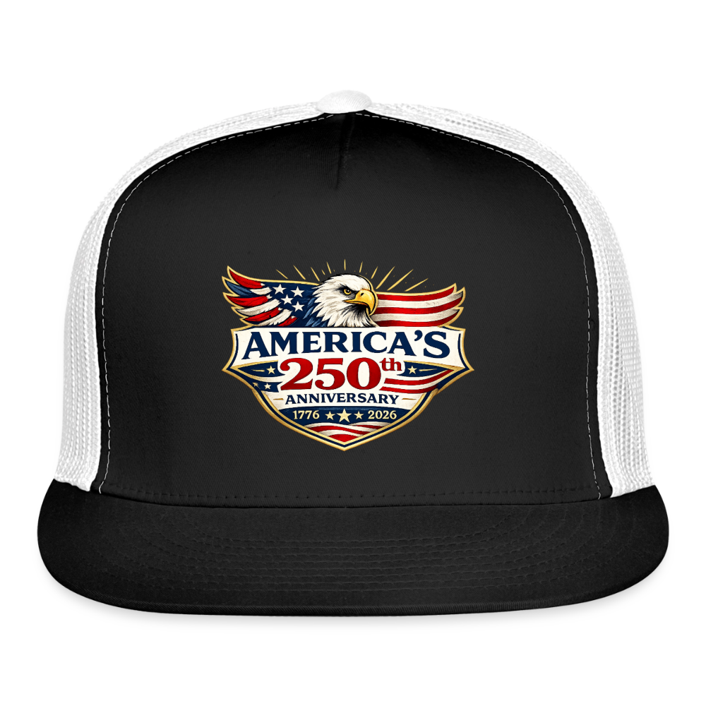 AMERICA'S 250th ANNIVERSARY Trucker Hat - black/white