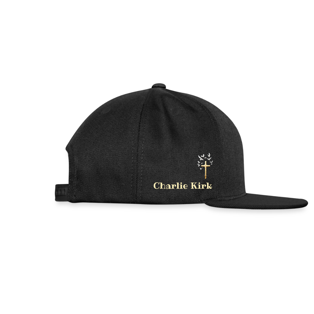 This is the Turning Point Snapback Baseball Cap - black