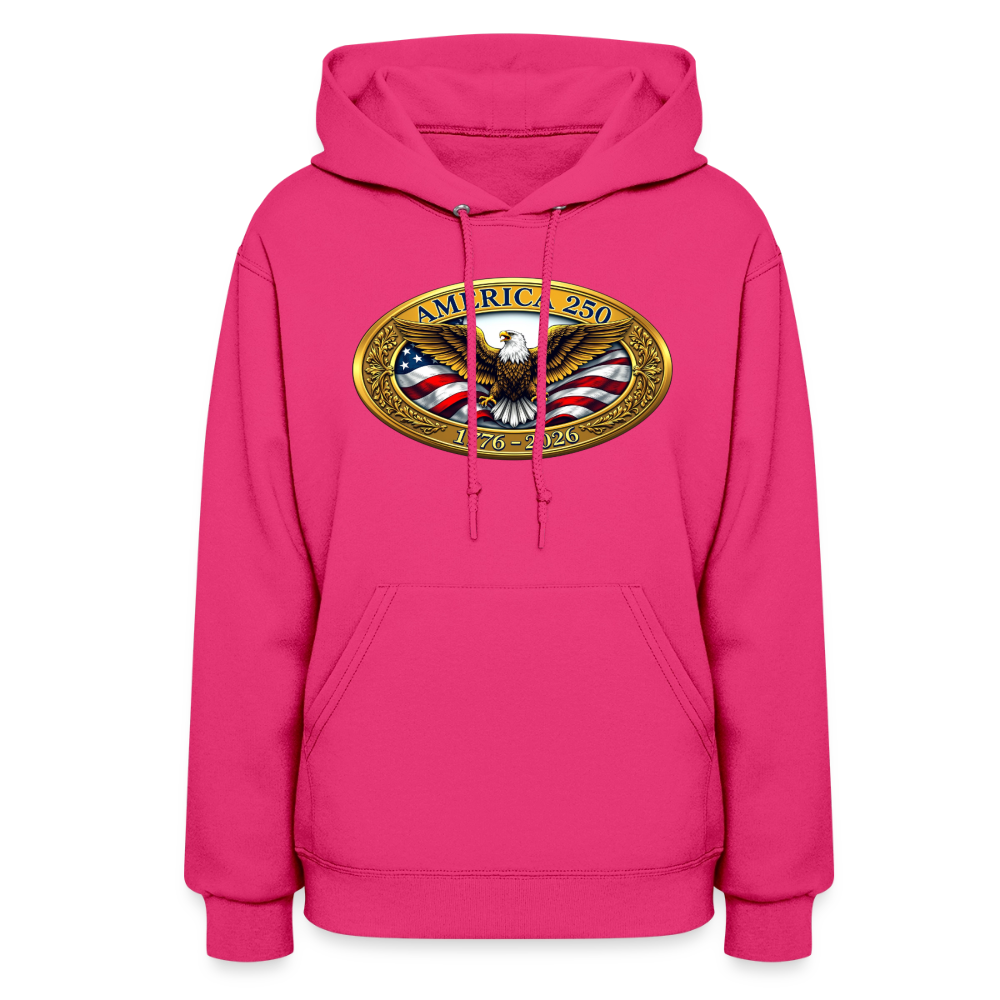 AMERICA 250 Women's Hoodie - fuchsia