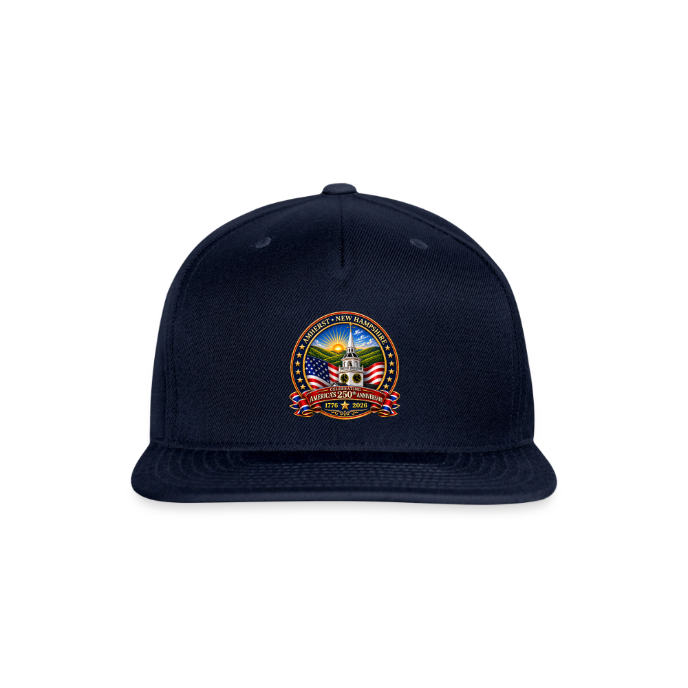 AMHERST 250 Snapback Baseball Cap - navy