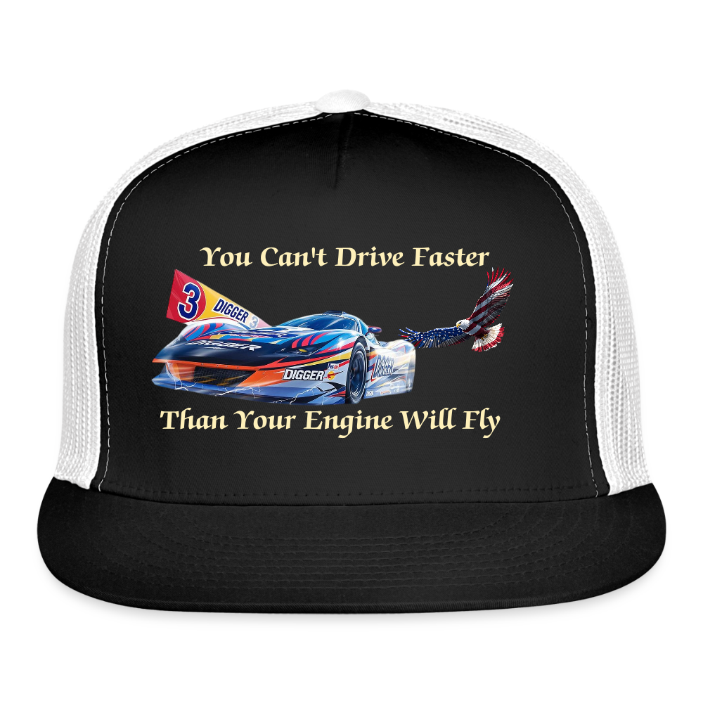 Drive Faster Digger 3 Trucker Hat - black/white