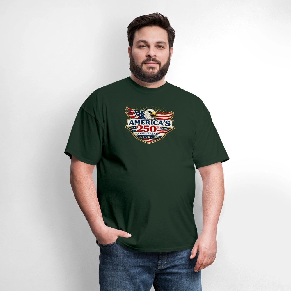 AMERICA 250th ANNIVERSARY Eagle Men's T-Shirt - forest green