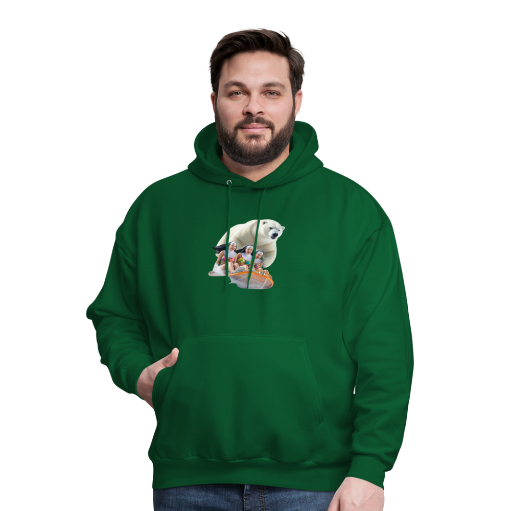 SLED SISTERS Men's Hoodie - forest green