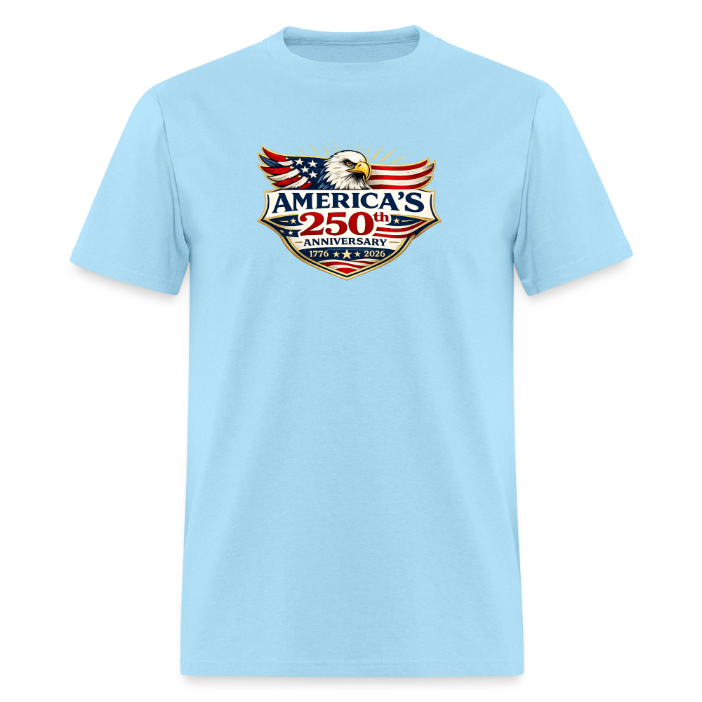 AMERICA 250th ANNIVERSARY Eagle Men's T-Shirt - powder blue