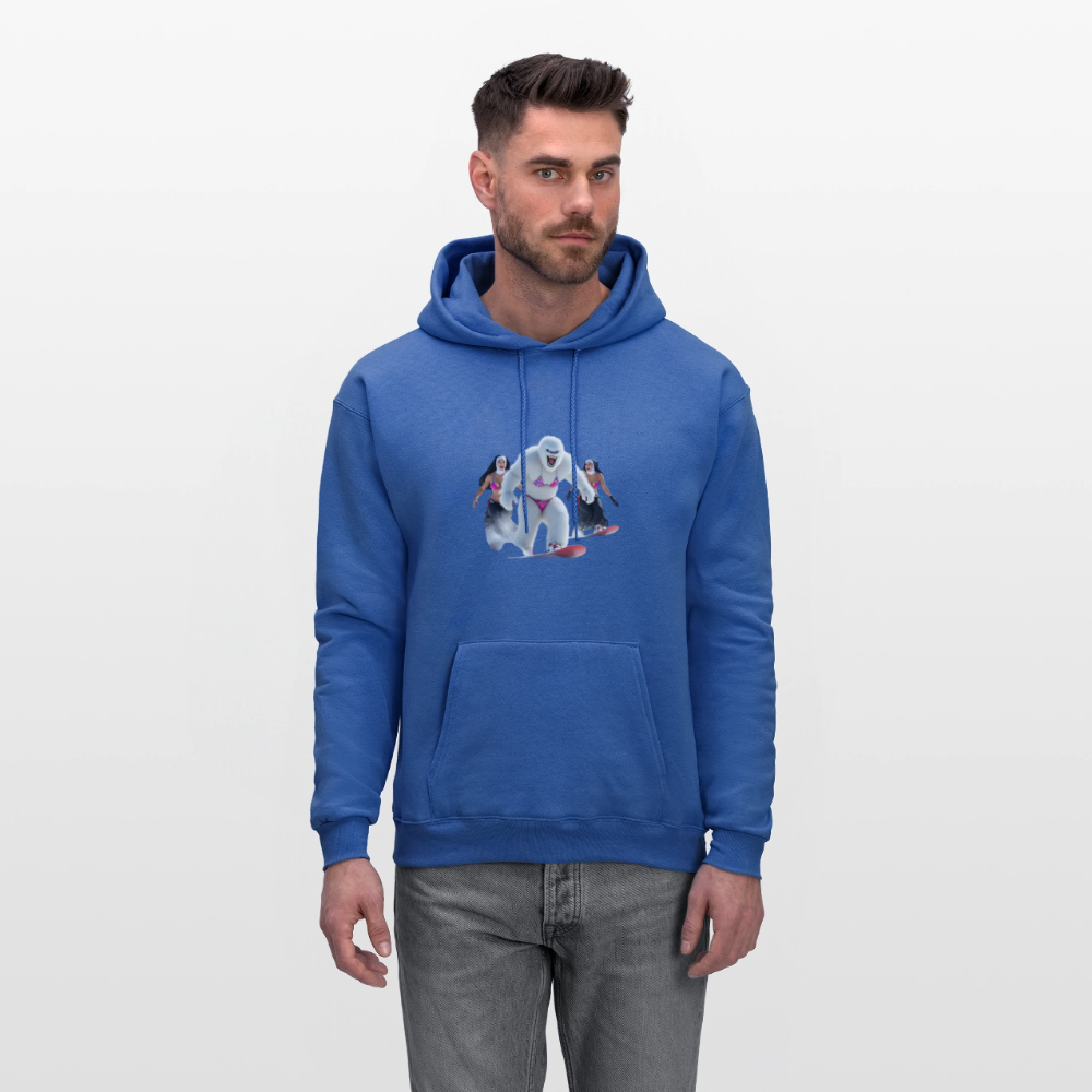 Bikini Abominable & Nuns Snowboarders Men's Hoodie - royal blue