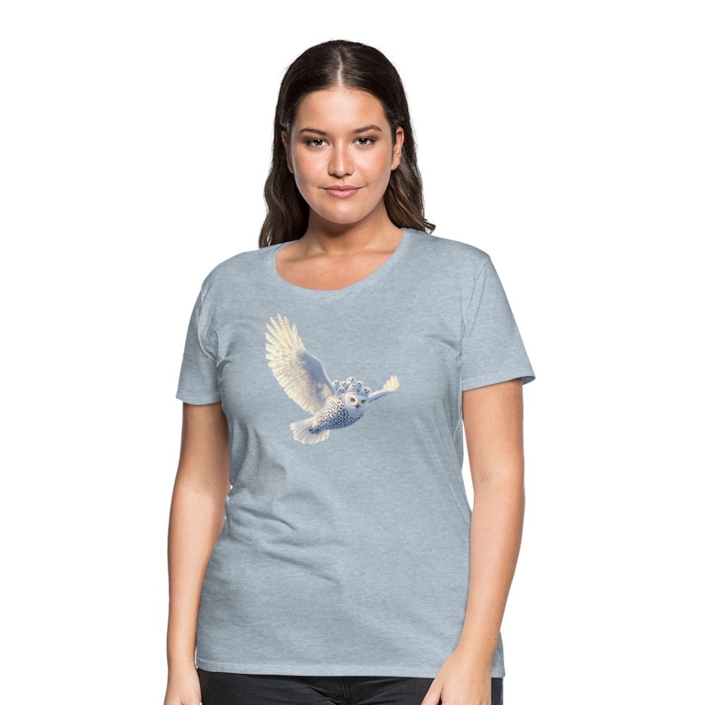 HOOTIE SNOW OWLS Women’s Premium T-Shirt - heather ice blue