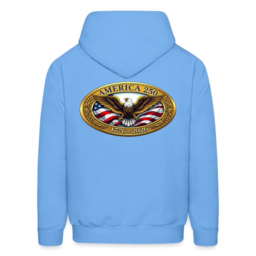 AMERICA 250 Men's Hoodie - carolina blue