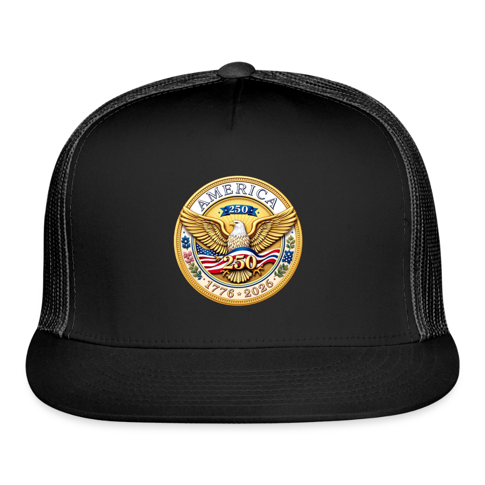 AMERICA 250 Trucker Hat - black/black