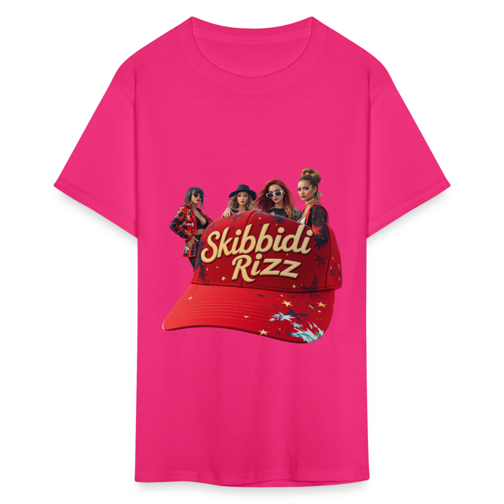 Skibbidi Rizz Authentic Unisex Classic T-Shirt - fuchsia