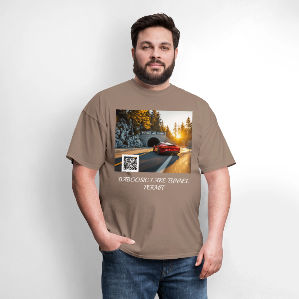 BABOOSIC LAKE TUNNEL PERMIT TEE - safari