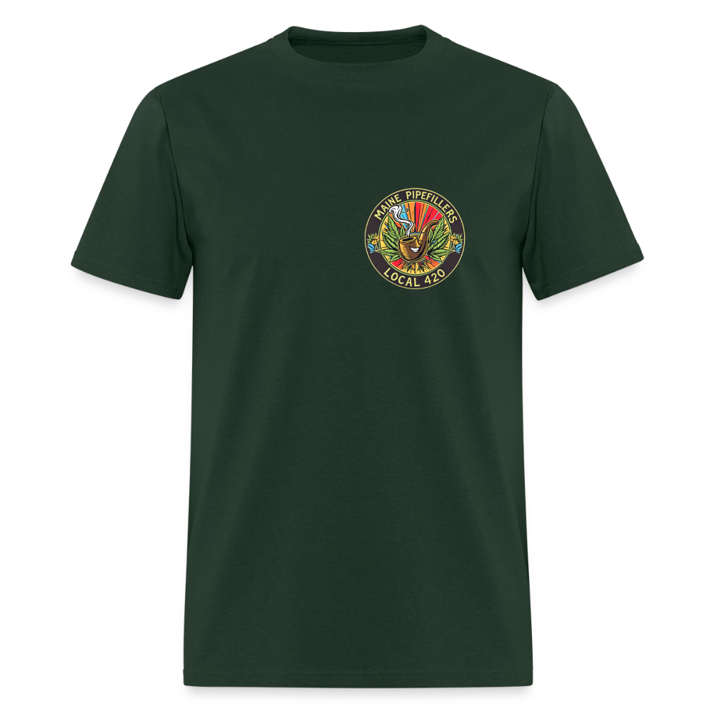 MAINE PIPEFILLERS LOCAL 420 Men's T-Shirt - forest green