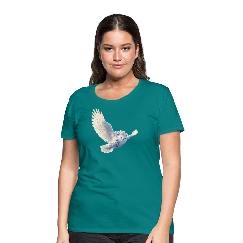 HOOTIE SNOW OWLS Women’s Premium T-Shirt - teal